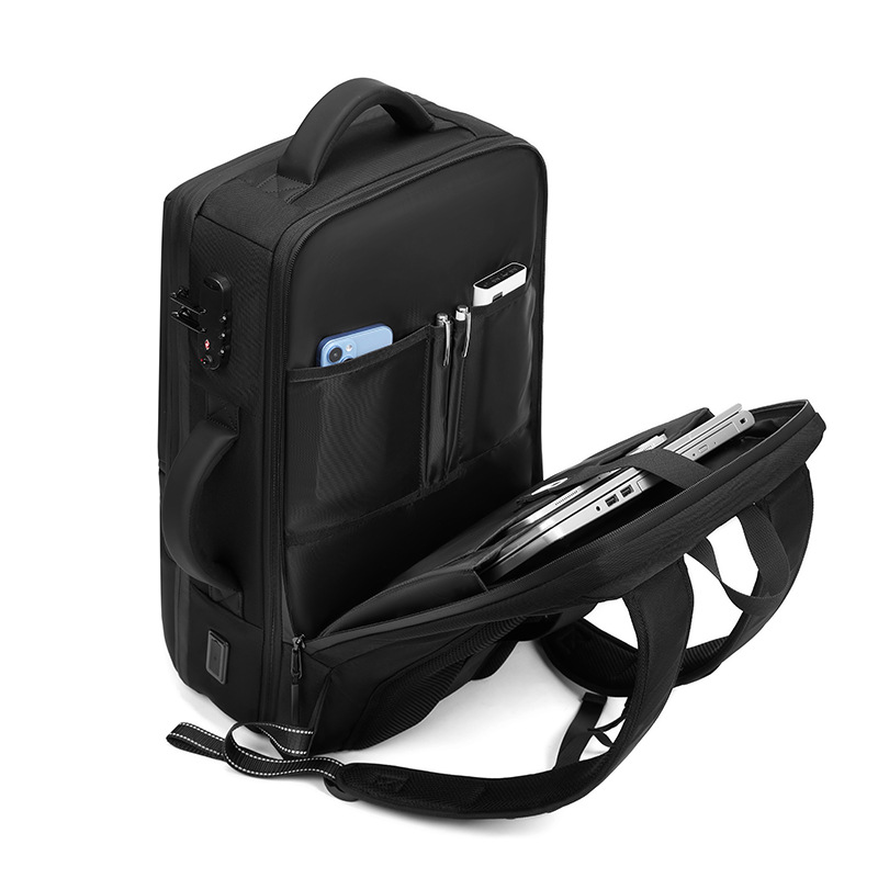 Business Backpack Brief - USB 충전 포트가 있는 방수 비즈니스