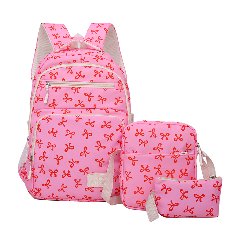3피스 귀여운 리본 프린트 백팩, 슬링백 & 수납 가방 - Sling Backpack Shoulder 리뷰 및 가격