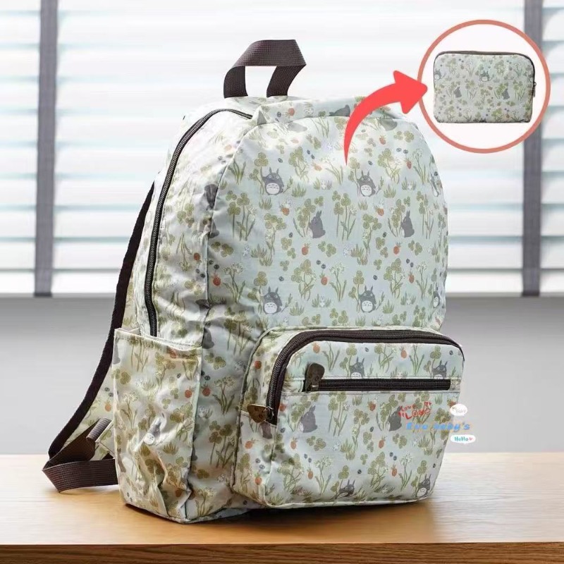 이웃집 토토로 신선한 접이식 수납 배낭 학생용 경량 휴 - Foldable Backpack Small 리뷰 및 가격